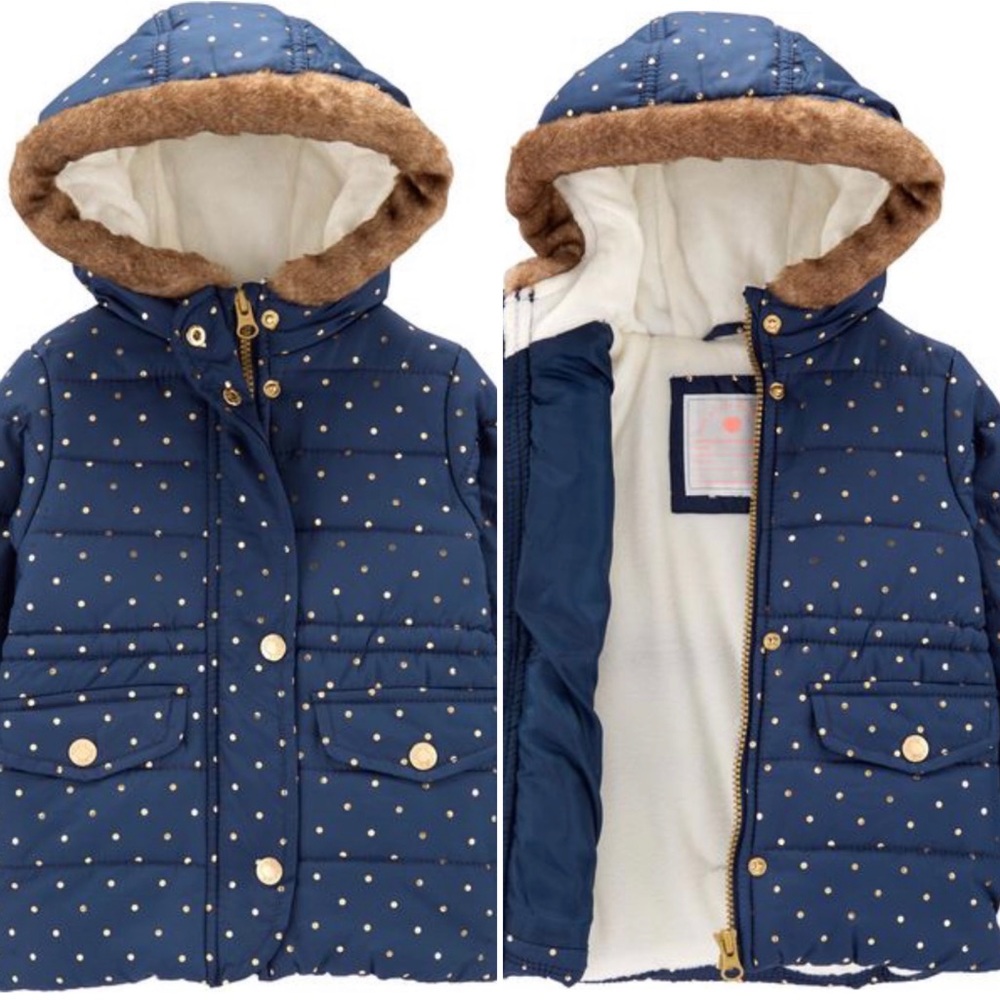 Foil Polka Dot Parka - Picture 1 of 2